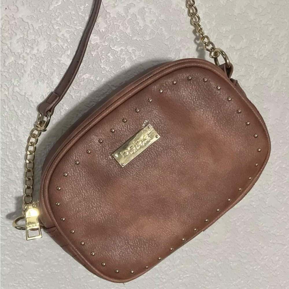 Bebe Brown Studded Crossbody Bag NWOT